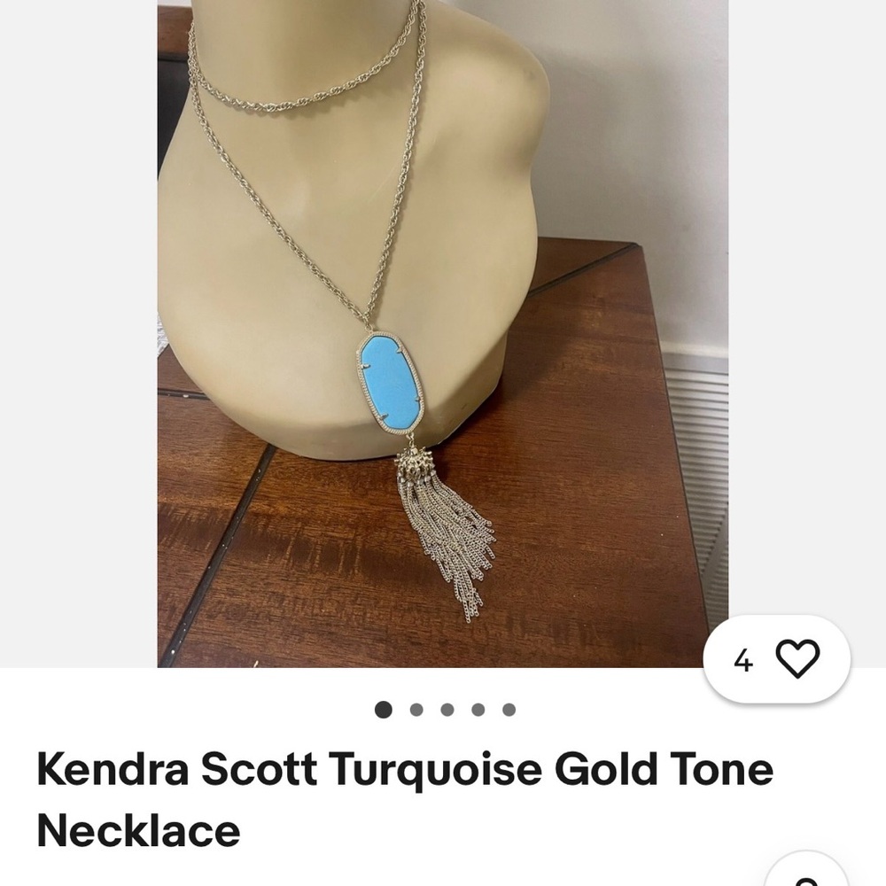 Kendra Scott Blue and Silver Necklace